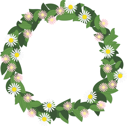 flower wreath rim präskrage