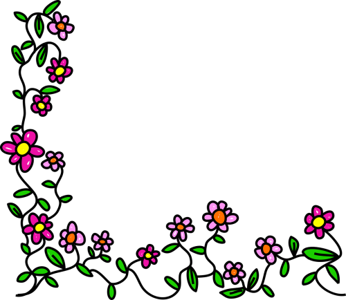 flowers doodle whimsical