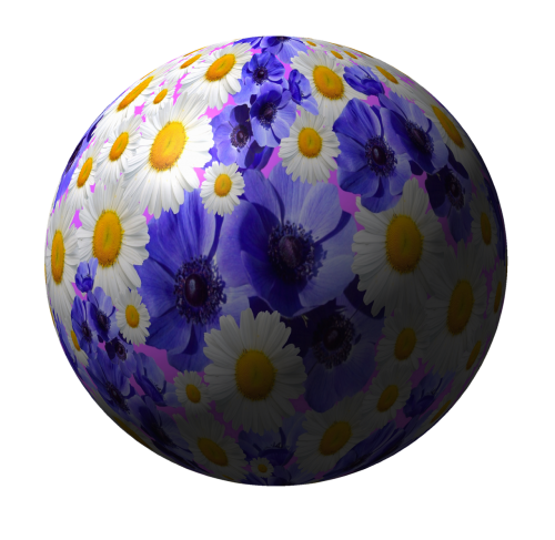 flowers ball planet