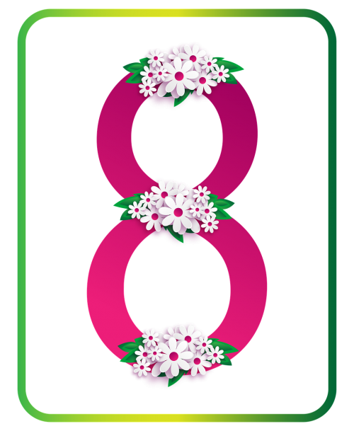 flowers march 8 symbol