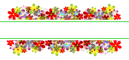 flowers floral pattern banner