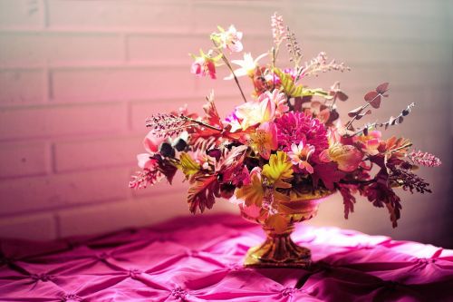 flowers bouquet pink