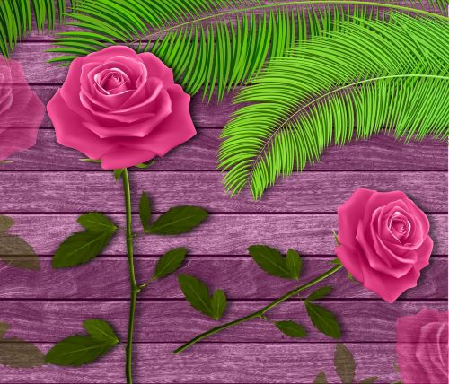 flowers wood background