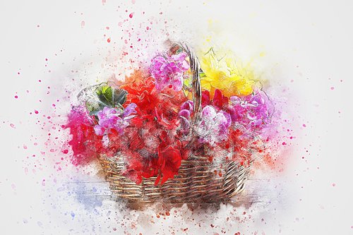 flowers  bouquet  basket