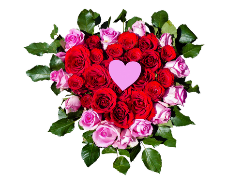 flowers  heart  roses