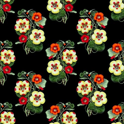 Flowers Background Seamless Pattern