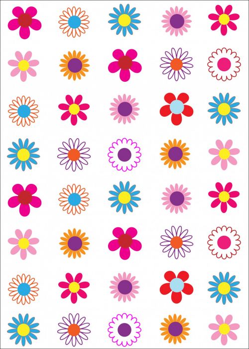 Flowers Clipart Colorful