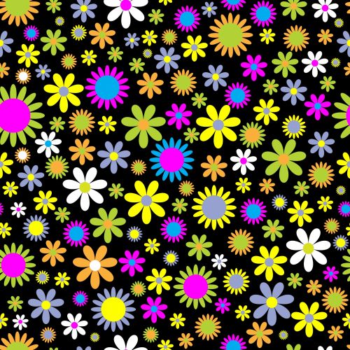 Flowers, Floral Background Pattern