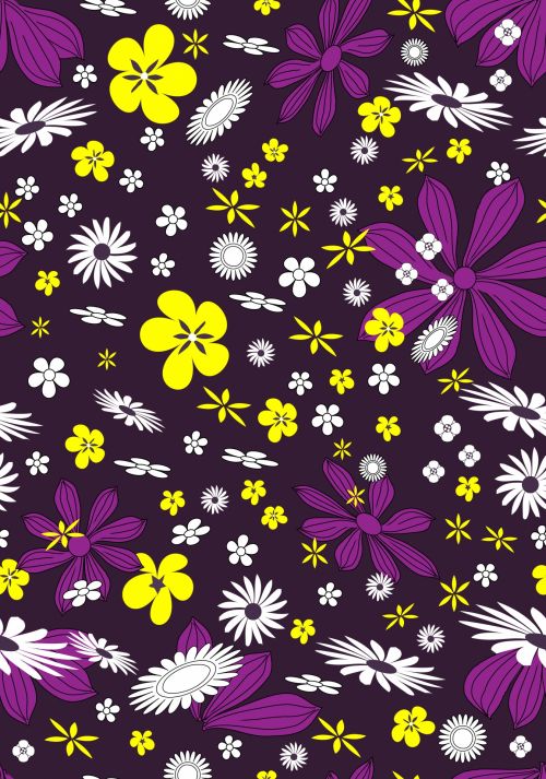 Flowers Pattern Wallpaper Seamless
