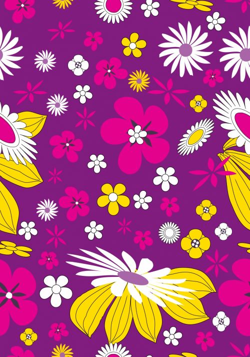 Flowers Pattern Wallpaper Seamless
