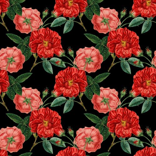 Flowers Vintage Pattern Background