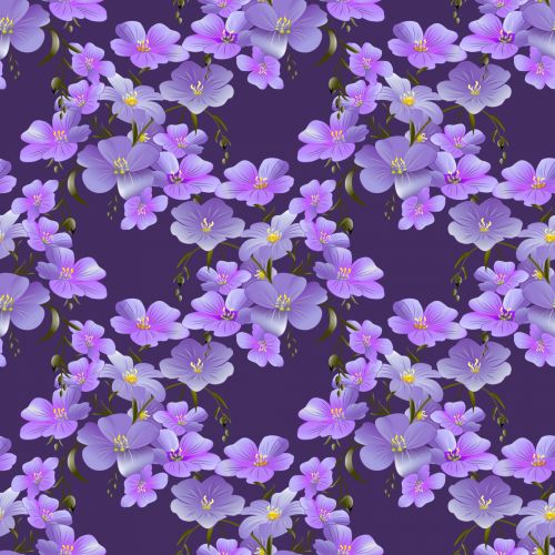 Flowers Wallpaper Background Purple