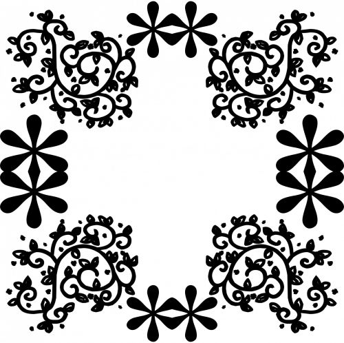 Flowery Symmetric Frame
