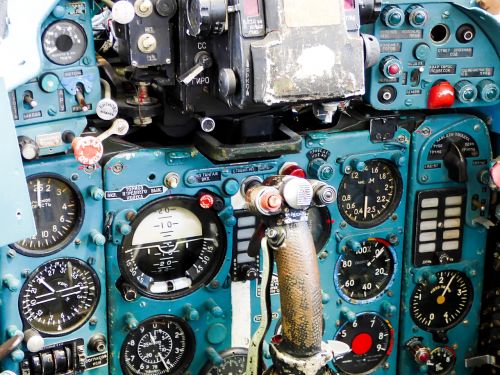 flying cockpit control panel