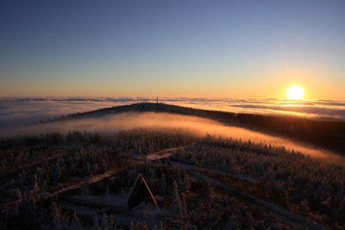 fog bohemian fog sunrise