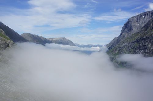 fog norway mountains