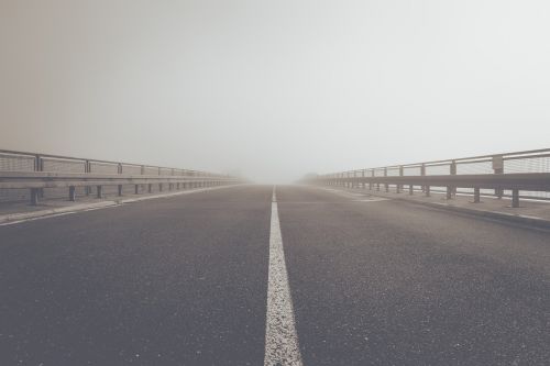 fog road highway