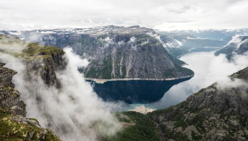 fog landscape mist