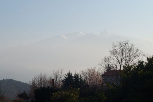 fog mountains landscape