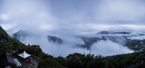 fog landscape travel