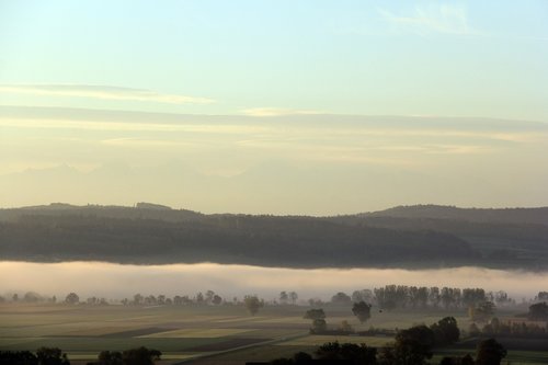 fog  wide  landscape