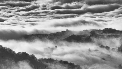 fog  hills  mountain