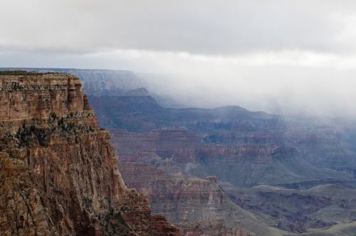 Fog Settling In On The Canyon