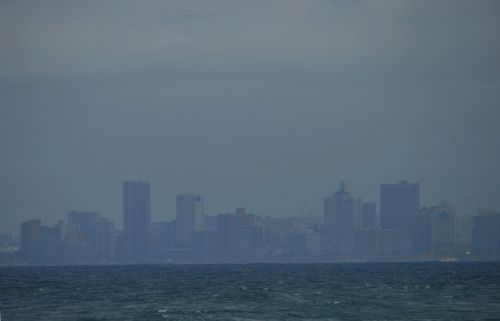 Foggy Skyline Of Durban City