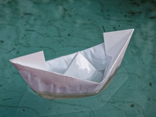 fold paper boat water