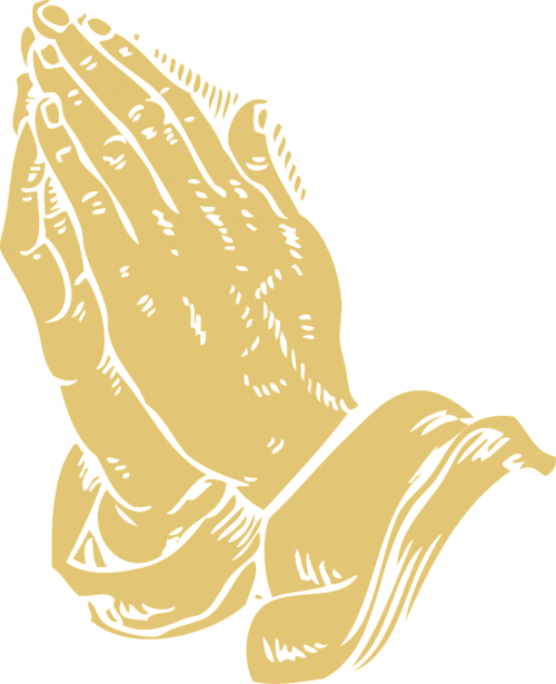 folded hands praying