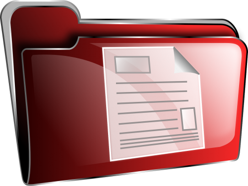 folder document red