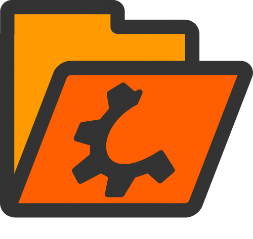 folder open orange
