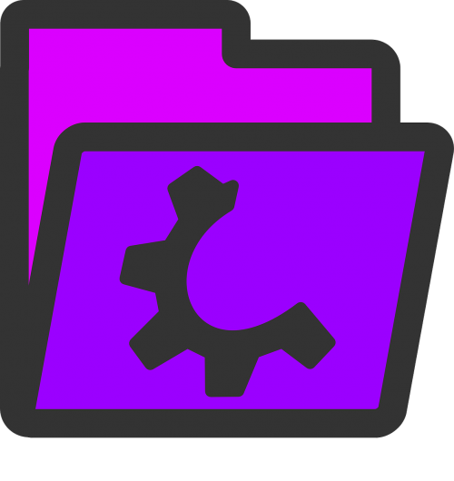 folder open violet