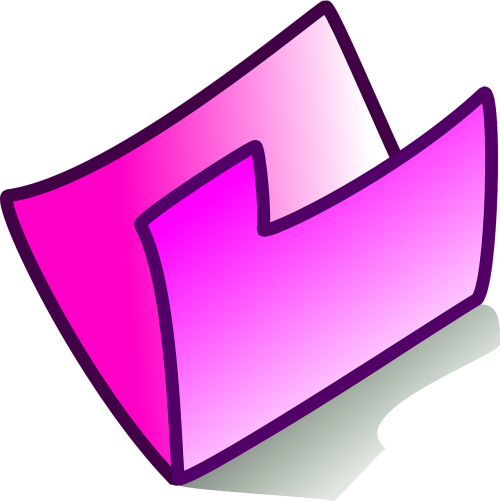 folder pink theme