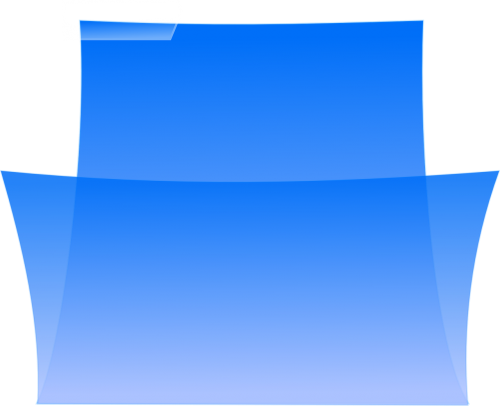 folder blue office