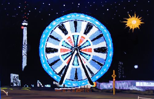 folk festival leisure ferris wheel