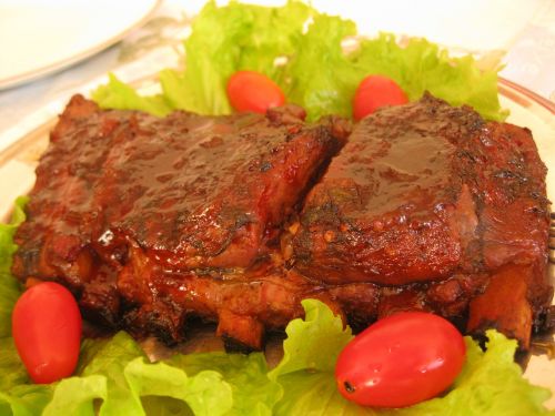 food ribs barbecue