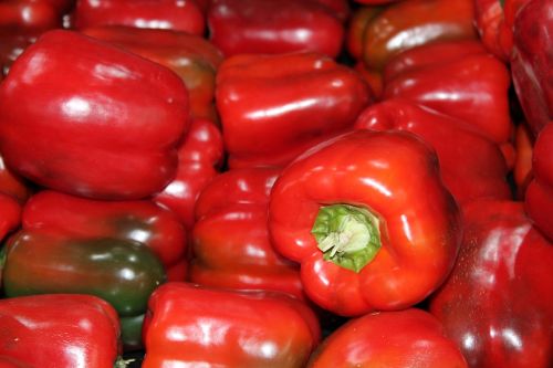 food fresh vegetables red peppers