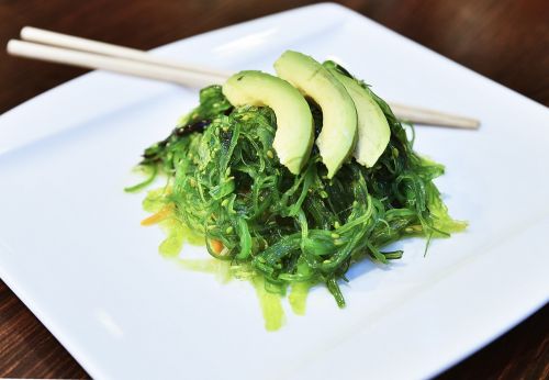 food salad wakame