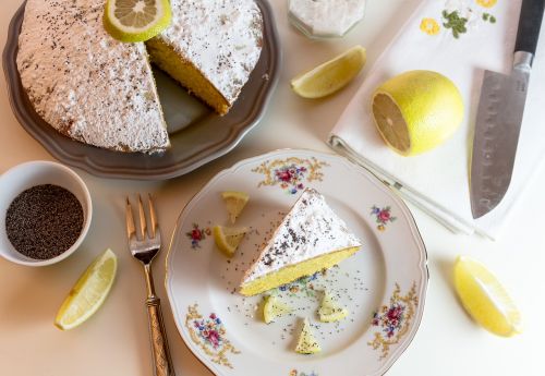food cake lemon