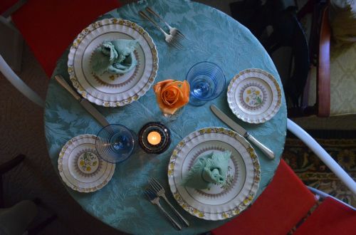 food place setting restaurant