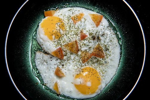 food  frying pan  egg