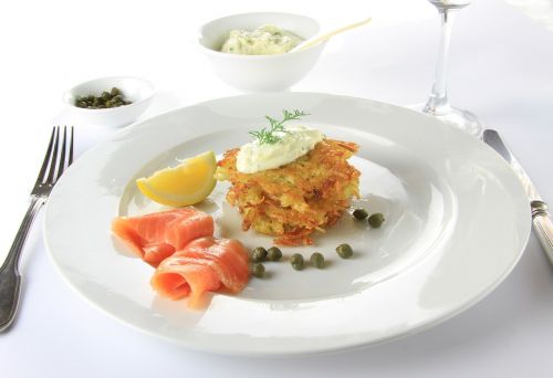 food salmon plate