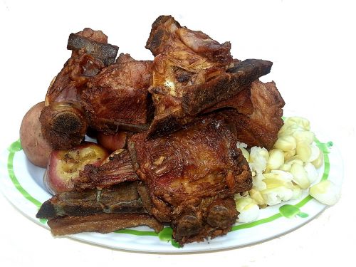 food typical bolivian dish pig