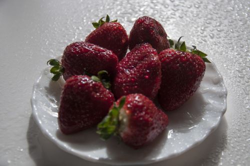 food dish strawberries