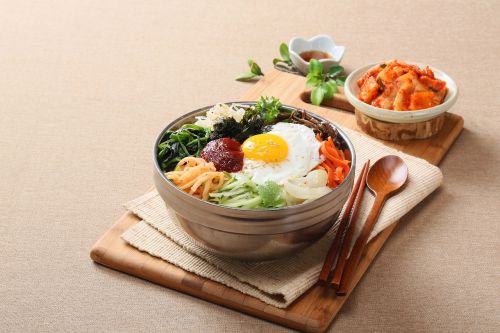 food photography korean bibimbap