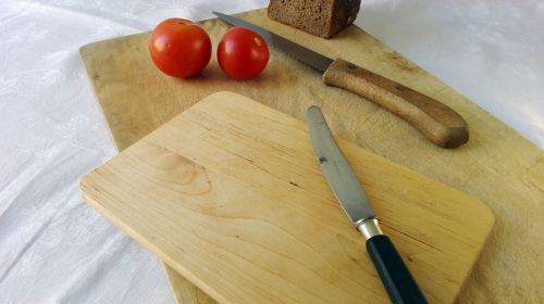 food photography wooden board knife