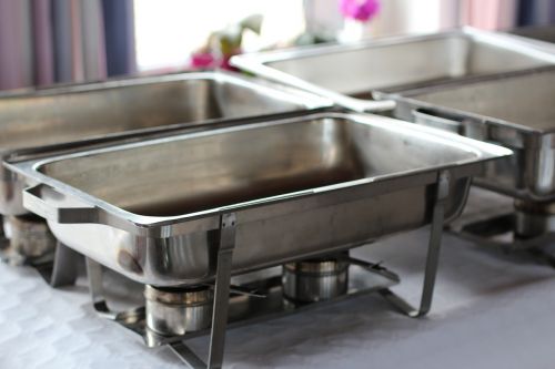 food warmers pans pans party service