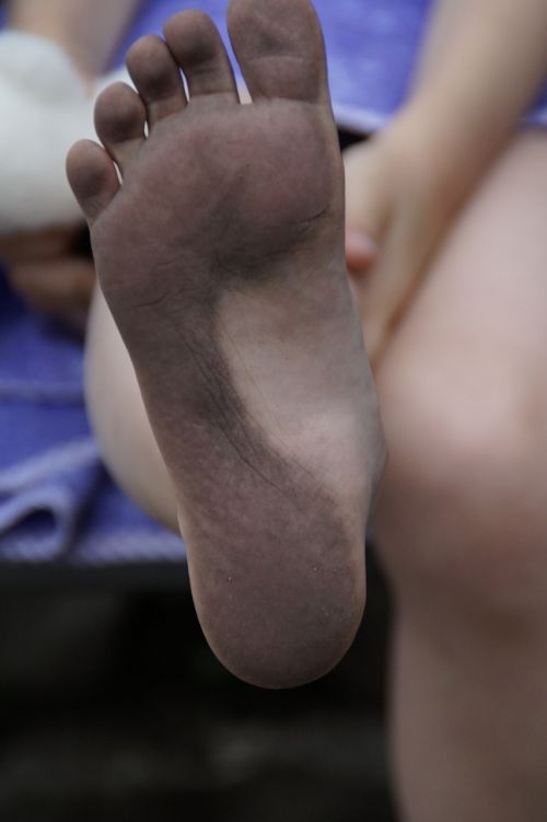 foot footprint child's