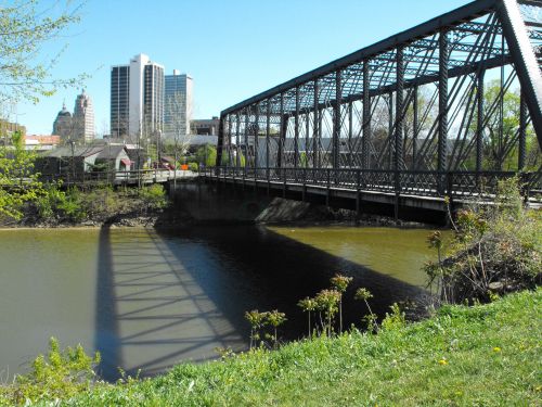 Foot Bridge Into City